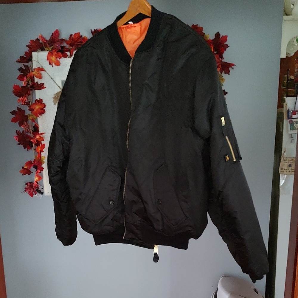 Black Bomber Jacket - image 1